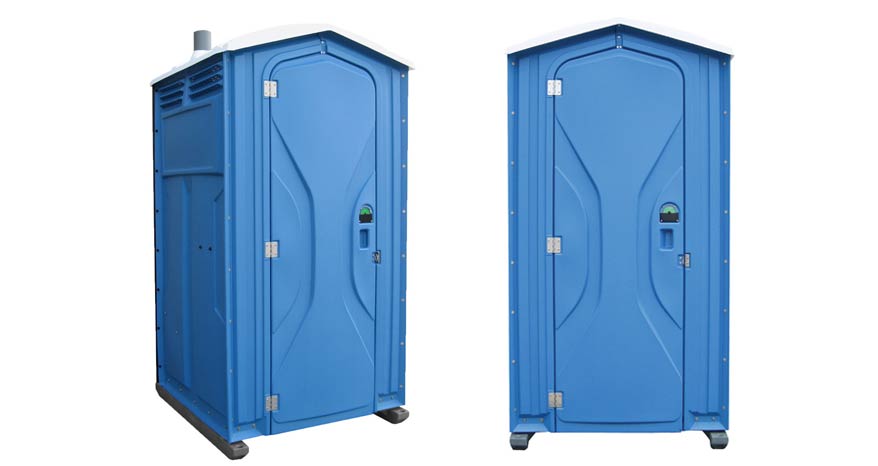 Long-term porta potty units on site in Milford, New Hampshire